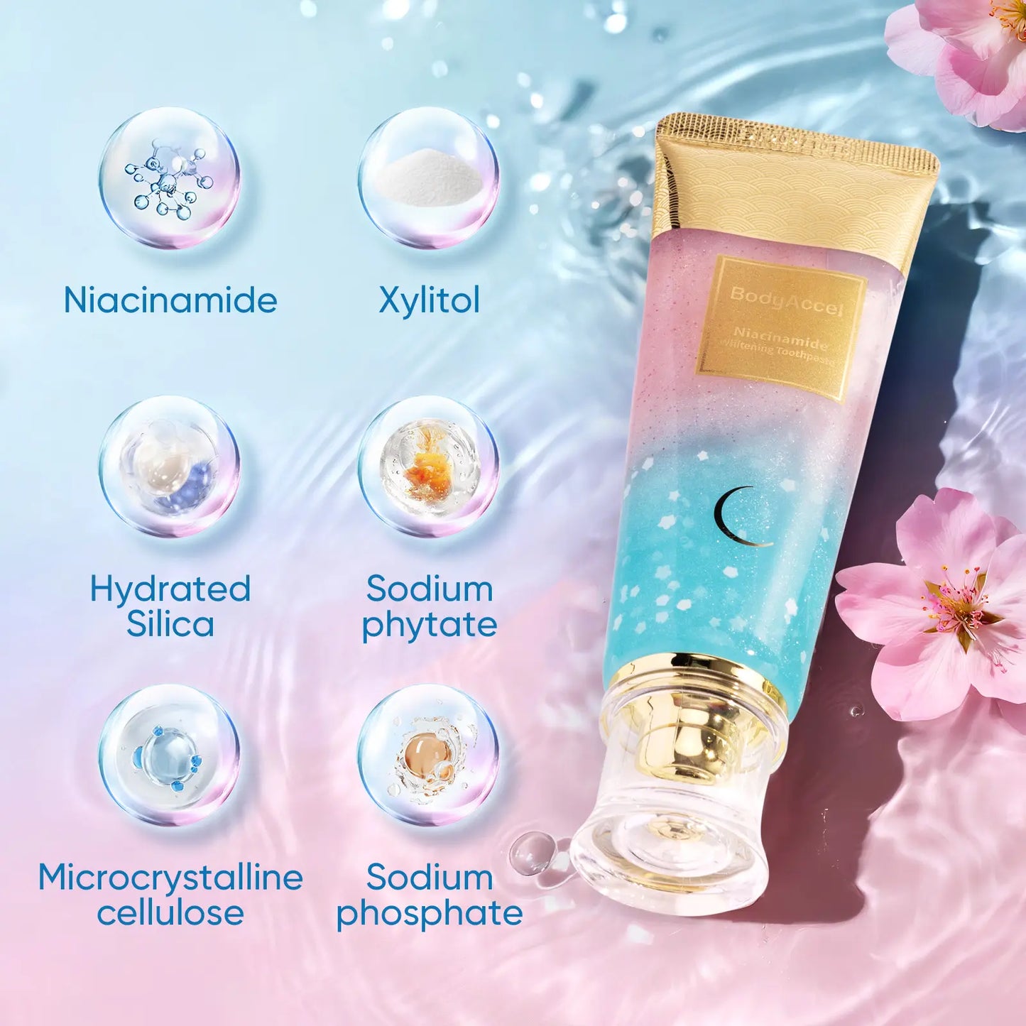 ✨Niacinamide Teeth Whitening Toothpaste | Gentle Stain Removal & Enamel Care