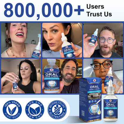 🆙🦷Oral Care Liquid– Effectively treats enamel damage, gum inflammation, toothaches, sensitive teeth, gum bleeding, periodontitis, cavities, mouth ulcers, and bad breath.