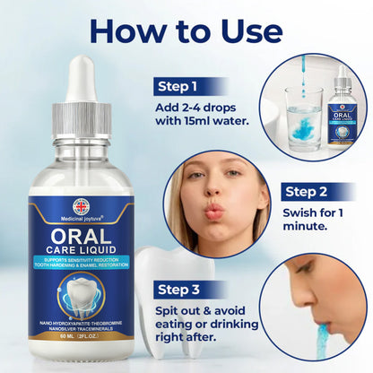 🦷💧Oral Care Liquid– Effectively treats enamel damage, gum inflammation, toothaches, sensitive teeth, gum bleeding, periodontitis, cavities, mouth ulcers, and bad breath.