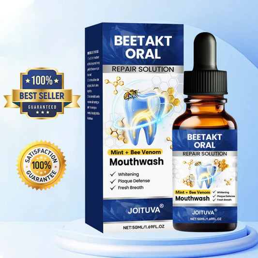 🌿JOITUVA®  Oral Repair Solution, Bee Venom Concentrated Drops for Receding Gums, Bleeding & Plaque, Advanced Mouthwash Alternative
