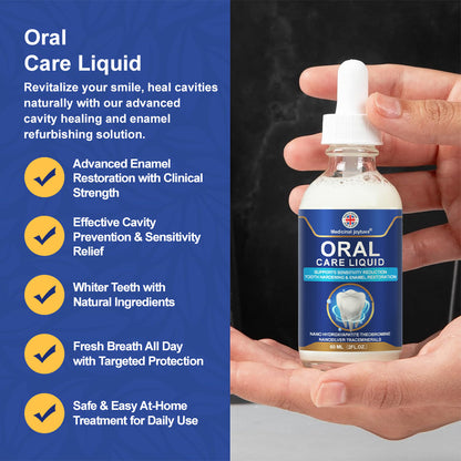 🆙🦷Oral Care Liquid– Effectively treats enamel damage, gum inflammation, toothaches, sensitive teeth, gum bleeding, periodontitis, cavities, mouth ulcers, and bad breath.
