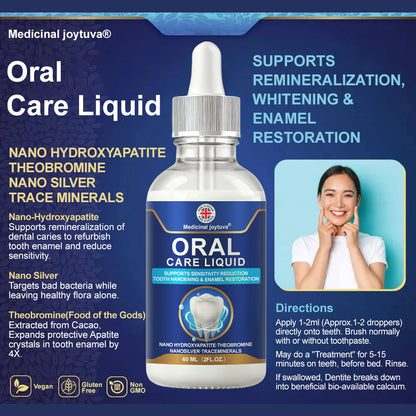 🆙🦷Oral Care Liquid– Effectively treats enamel damage, gum inflammation, toothaches, sensitive teeth, gum bleeding, periodontitis, cavities, mouth ulcers, and bad breath.