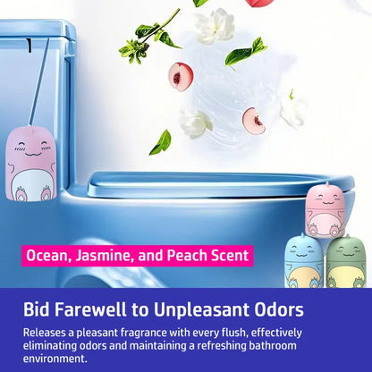 🆙Cute Dinosaur Automatic Toilet Cleaner | Long-Lasting Cistern Gel & Limescale Remover | Up to 9 Months Freshness
