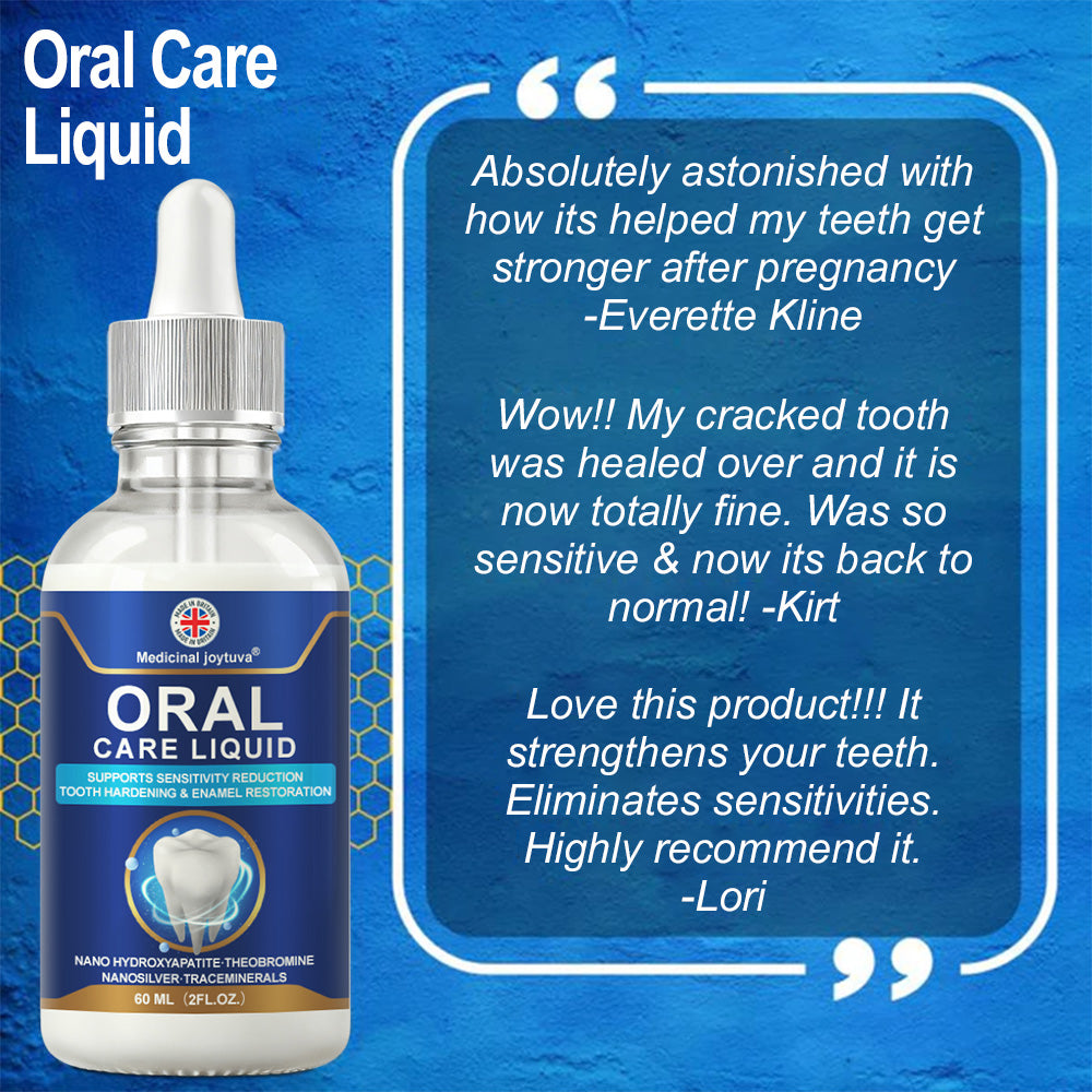 🆙🦷Oral Care Liquid– Effectively treats enamel damage, gum inflammation, toothaches, sensitive teeth, gum bleeding, periodontitis, cavities, mouth ulcers, and bad breath.