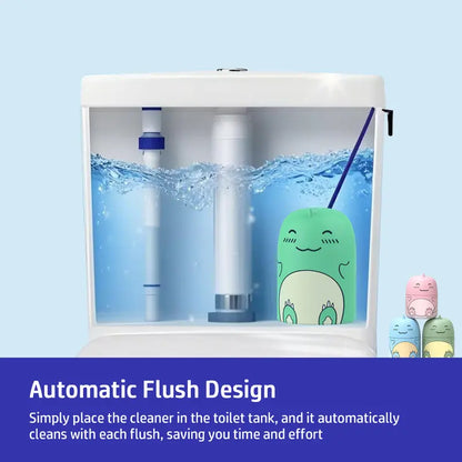 🆙Cute Dinosaur Automatic Toilet Cleaner | Long-Lasting Cistern Gel & Limescale Remover | Up to 9 Months Freshness