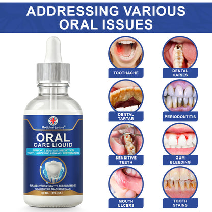 🆙🦷Oral Care Liquid– Effectively treats enamel damage, gum inflammation, toothaches, sensitive teeth, gum bleeding, periodontitis, cavities, mouth ulcers, and bad breath.