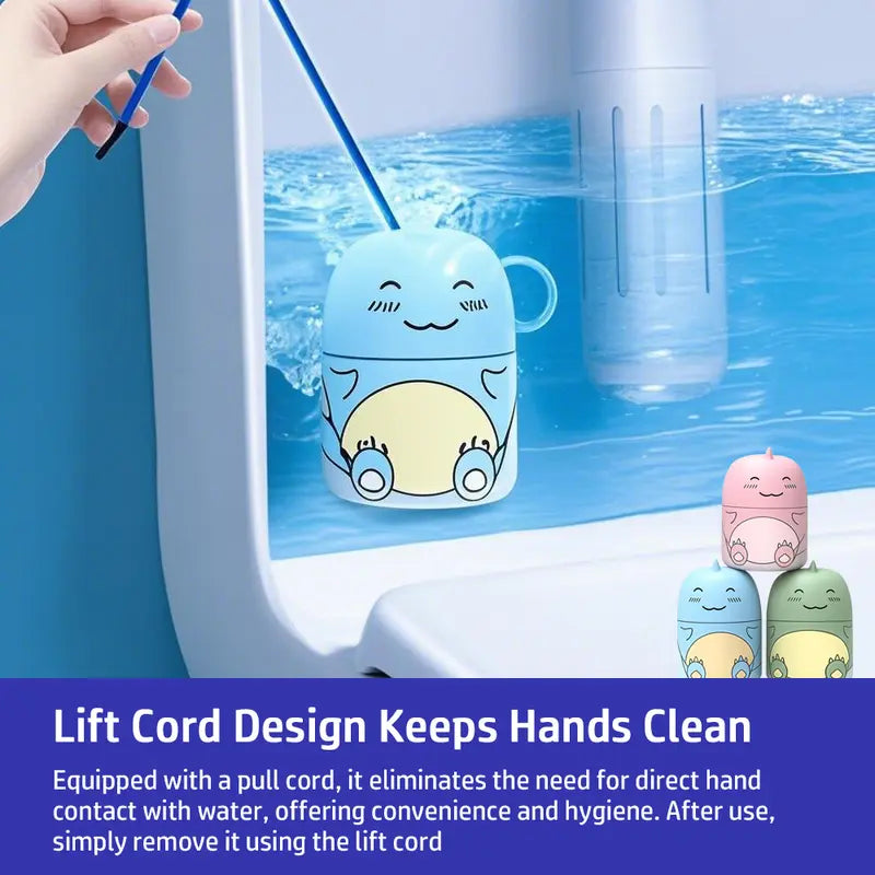 🆙Cute Dinosaur Automatic Toilet Cleaner | Long-Lasting Cistern Gel & Limescale Remover | Up to 9 Months Freshness