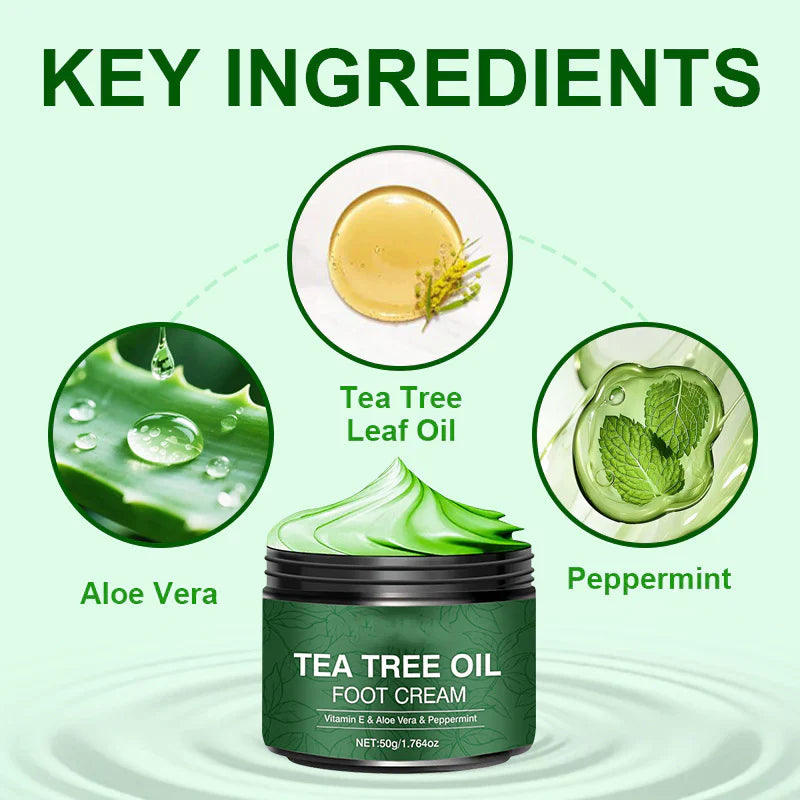 🆙Intensive Cracked Heel Repair Foot Cream with Tea Tree Oil