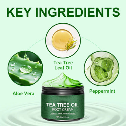 🆙Intensive Cracked Heel Repair Foot Cream with Tea Tree Oil